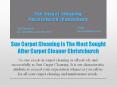 Sun Carpet Cleaning Is The Most Sought After Carpet Cleaner Christchurch PowerPoint PPT Presentation