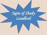 Signs of a Shady Landlord