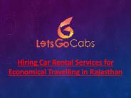 Hiring Car Rental Services for Economical Travelling in Rajasthan