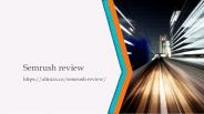 SEmrush review