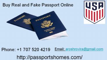 Buy Real and Fake Passport Online
