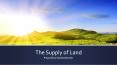 The Supply of Land PowerPoint PPT Presentation