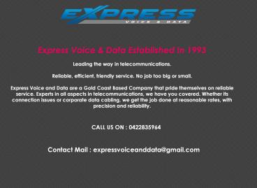 Telephone Installations in South Brisbane