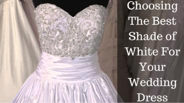 Different Shades of White Wedding Dress