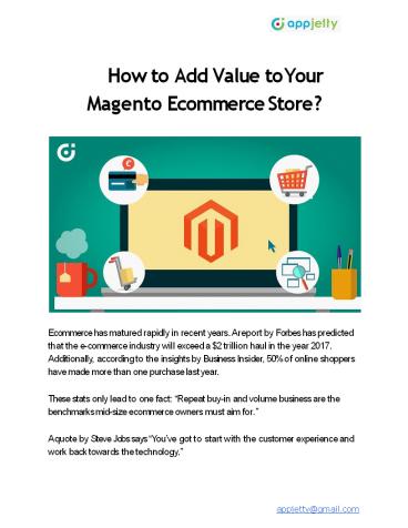 PPT – How to Add Value to Your Magento Ecommerce Store? PowerPoint ...