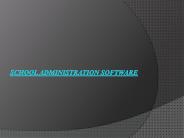 School administration software