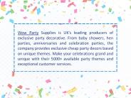 Birthday Party Supplies