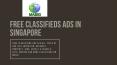 Singapore Classified Personal Services At Masig PowerPoint PPT Presentation