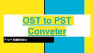 The Best Free OST to PST Converter