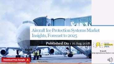 Aircraft ice protection systems market insights, forecast to 2025