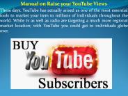Manual on Raise your YouTube Views