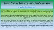 New Online bingo sites - An Overview