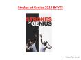 Strokes of Genius 2018 BY YTS PowerPoint PPT Presentation