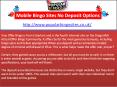 Mobile Bingo Sites No Deposit Options PowerPoint PPT Presentation