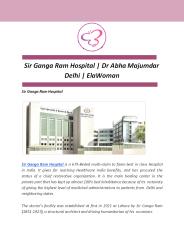 Sir Ganga Ram Hospital | Dr Abha Majumdar Delhi | ElaWoman