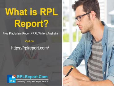 RPLReport.com provides the best RPL ACS Report writing help