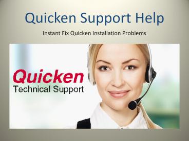 Error while install a software of quicken