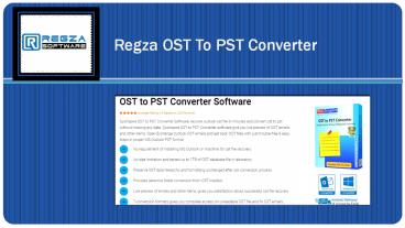 Free try Regza OST to PST converter software