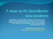 3 steps to fix QuickBooks slow problem