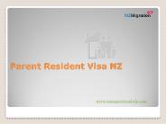 Parent Resident Visa NZ