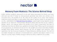 Memory Foam Mattress: The Science Behind Sleep