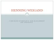 Henning weigand