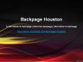 Backpage Houston PowerPoint PPT Presentation
