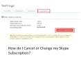 How do I Cancel or Change my Skype Subscription? PowerPoint PPT Presentation