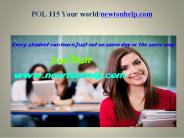 POL 115 Your world/newtonhelp.com