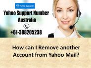 How can I Remove another Account from Yahoo Mail?