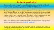 Knitwear production