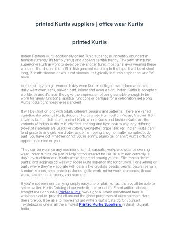 printed Kurtis suppliers | office wear Kurtis