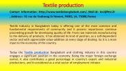 Textile production