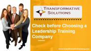 Best Leadership Training Company