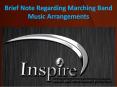 Brief Note Regarding Marching Band Music Arrangements PowerPoint PPT Presentation