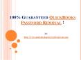 100% Guaranteed QuickBooks Password Removal PowerPoint PPT Presentation