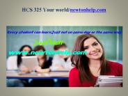HCS 325 Your world/newtonhelp.com