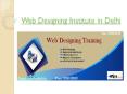 Web Designing Intitute PowerPoint PPT Presentation