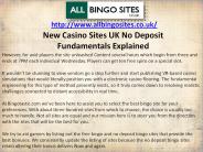New Casino Sites UK No Deposit Fundamentals Explained