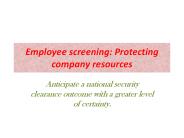 pre employment screening australia