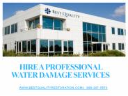 Hire a Professional Water Damage Services