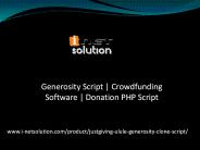 Generosity Script | Crowdfunding Software