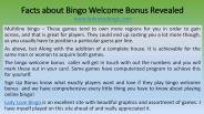 Facts about Bingo Welcome Bonus Revealed