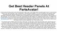 Premium Header Panels At PartsAvatar PowerPoint PPT Presentation