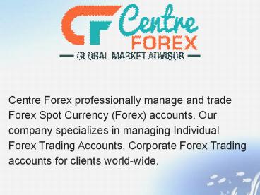 Forex Managed Account dubai