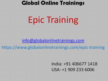 Epic training | Best Epic software EMR online training - GOT