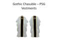 Silver gothic chasuble with IHS embroidered PowerPoint PPT Presentation