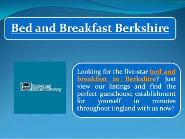 Bed and Breakfast Buckinghamshire