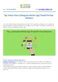 Top 4 Must-Have Enterprise Mobile App Trends For Your Business (1) PowerPoint PPT Presentation