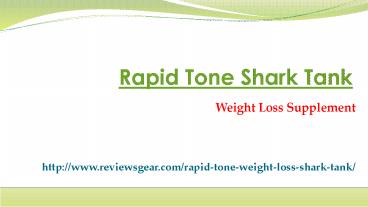 Rapid Tone Shark Tank